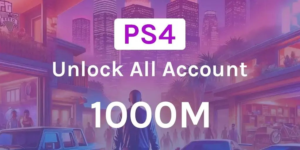 PS4 Unlock All Account 1000M